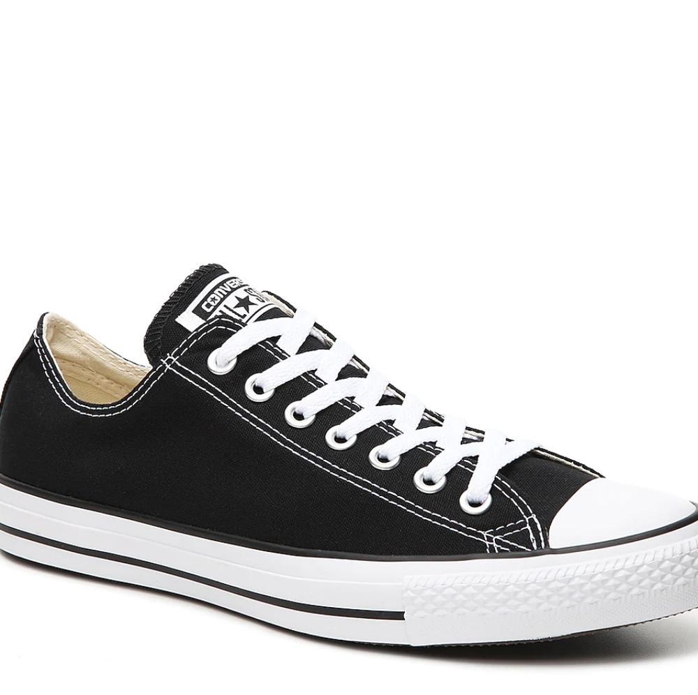 Converse Black Low Tops Mens 10 Wos 12